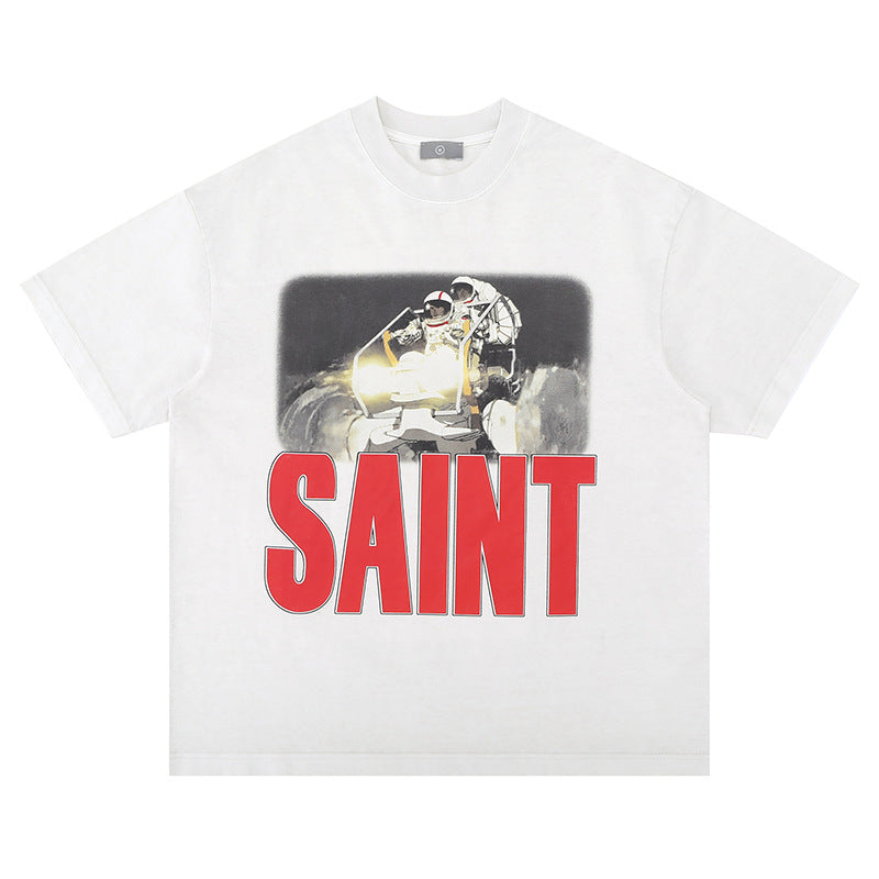 تي شيرت أمريكي بأكمام قصيرة مطبوع عليه رسوم كرتونية من SUP Akira