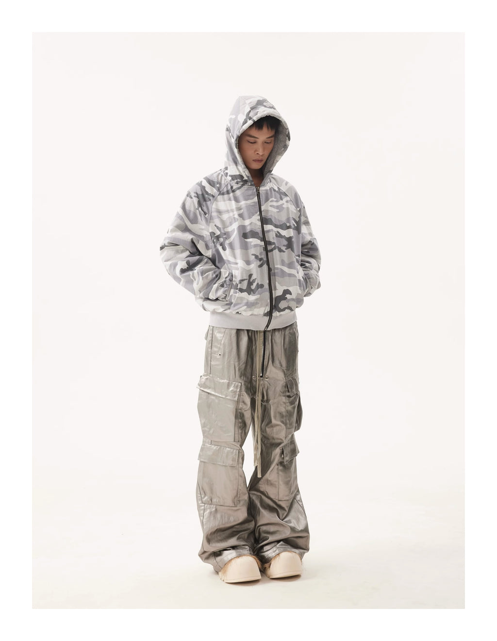 BTSG Wasteland Tactical Camouflage thick imitation rabbit Jacket