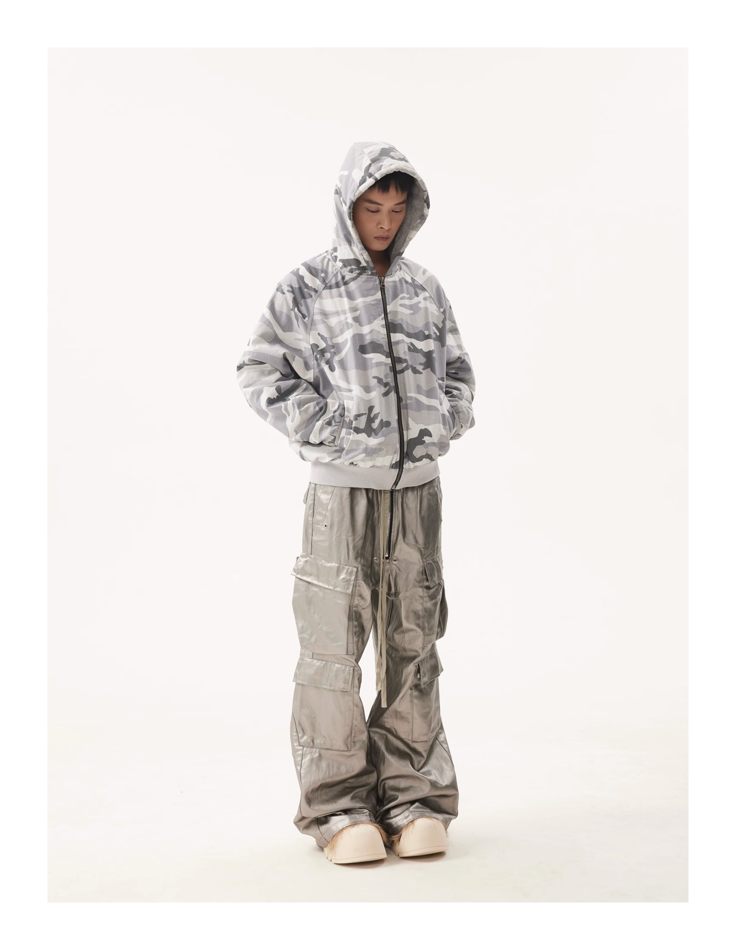 BTSG Wasteland Tactical Camouflage thick imitation rabbit Jacket