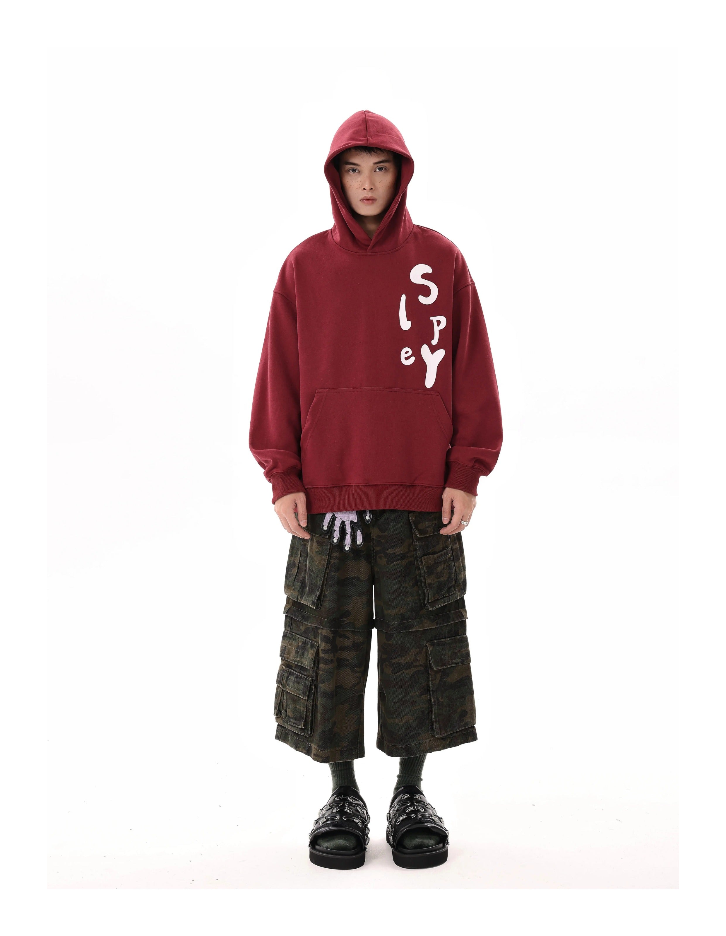 BTSG* American Retro Camouflage Cropped Pants Cargo Cropped Shorts Tide