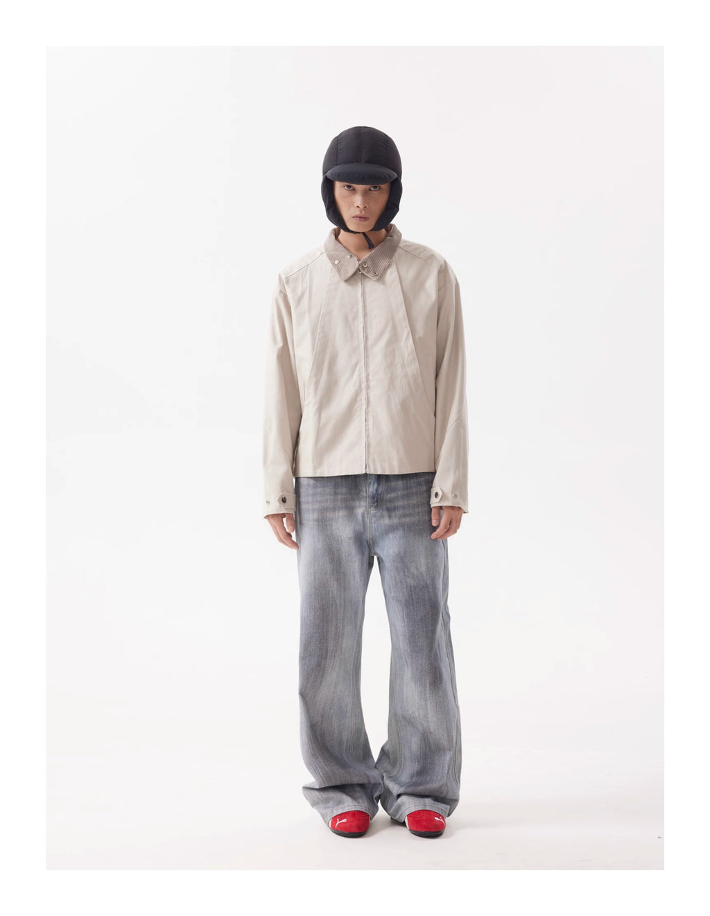 BTSG Harrington Flash Lapel Cropped Jacket