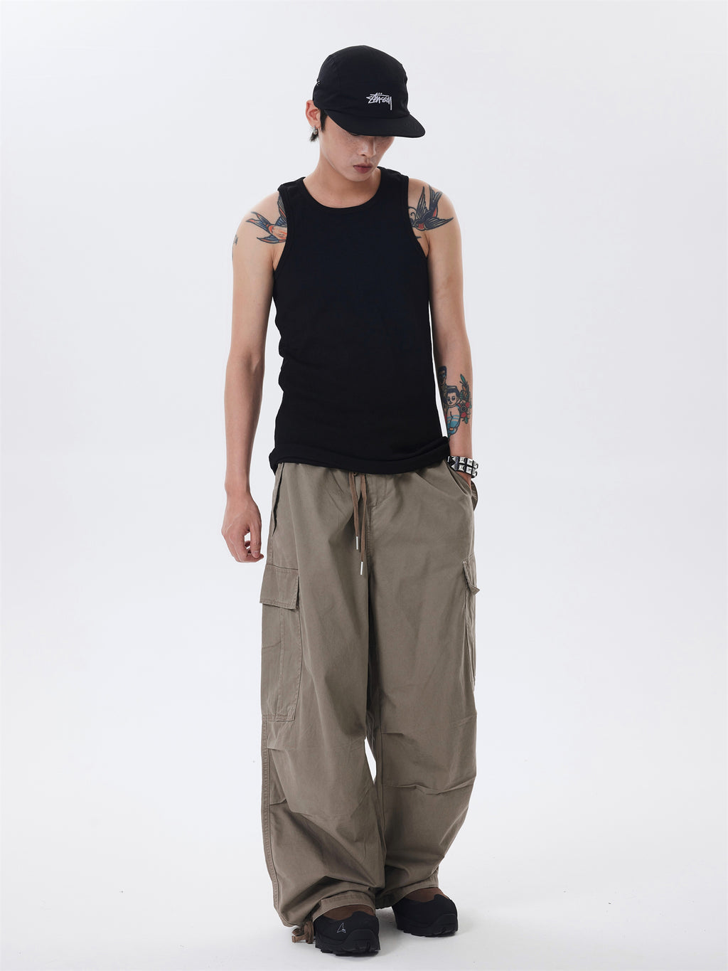 (Clearance) BTSG* American Retro Cargo Pants