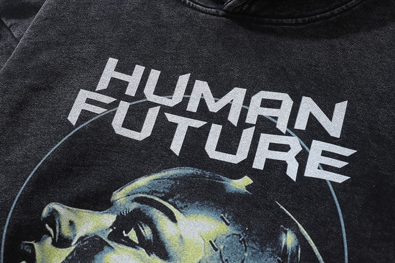 TKPA HUMAN NATURE Washed 100% Cotton Hoodie
