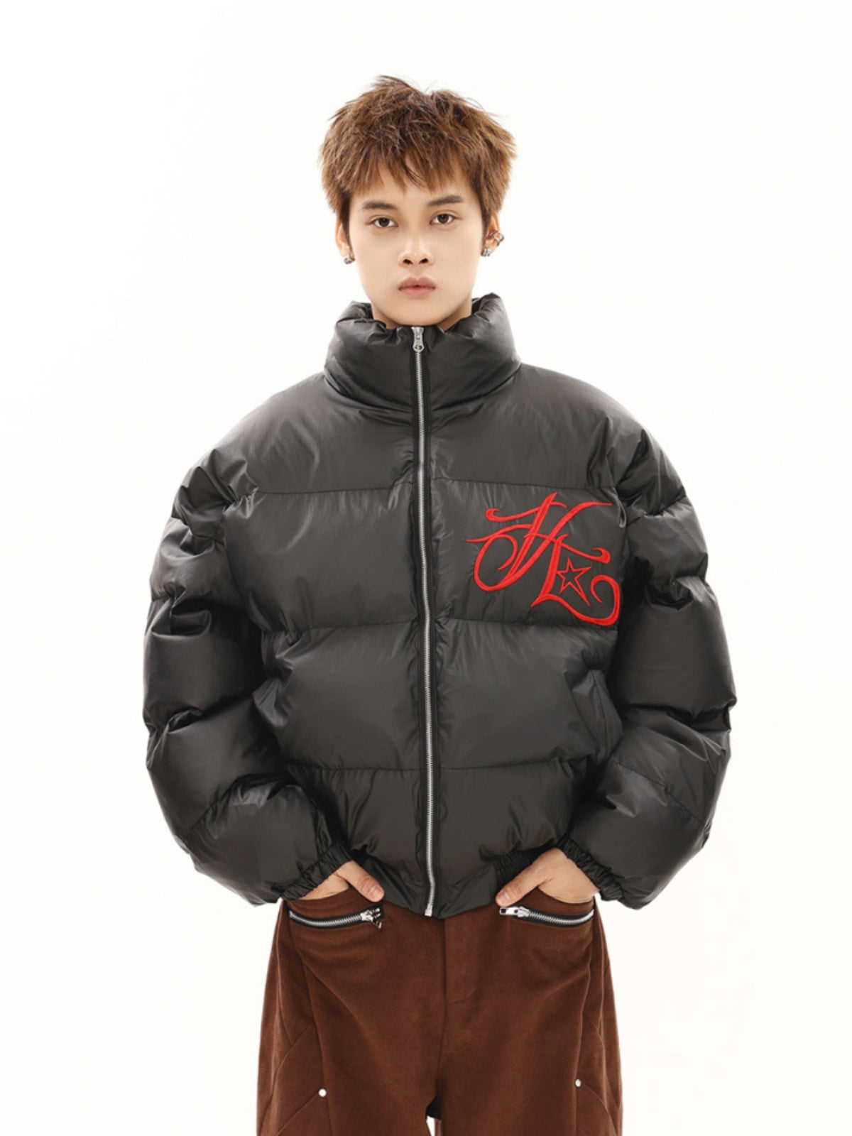 BTSG Metal Silver Puffer Jacket