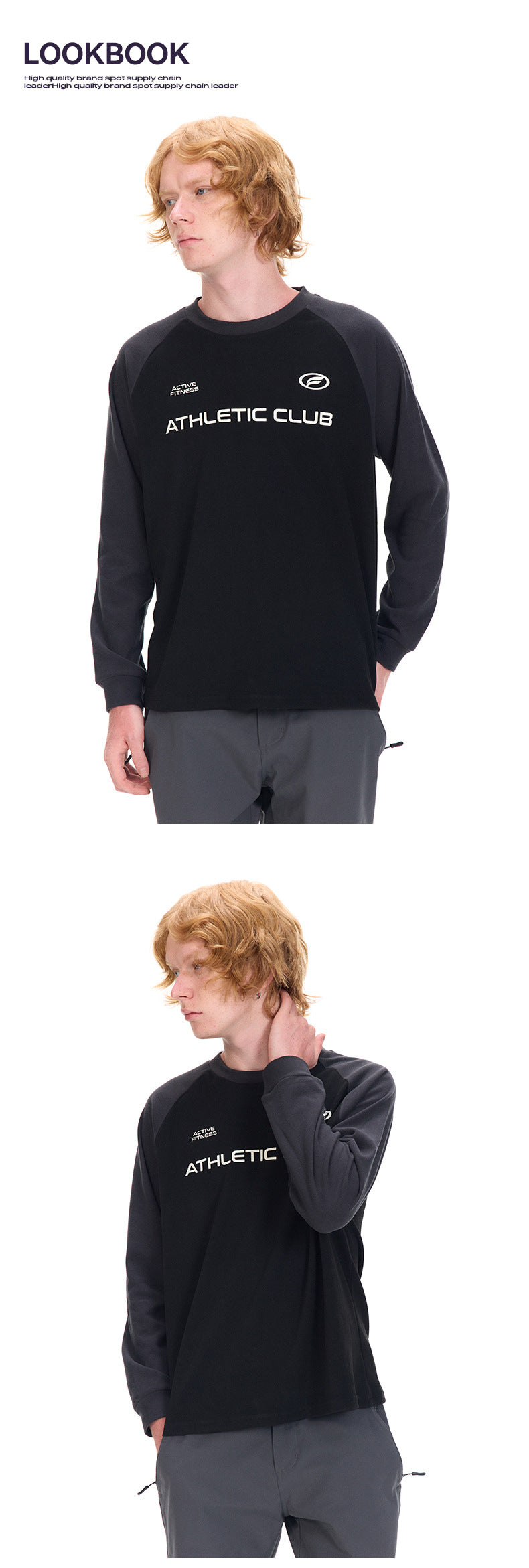 UNF American Reversible Velvet Long Sleeve Tee