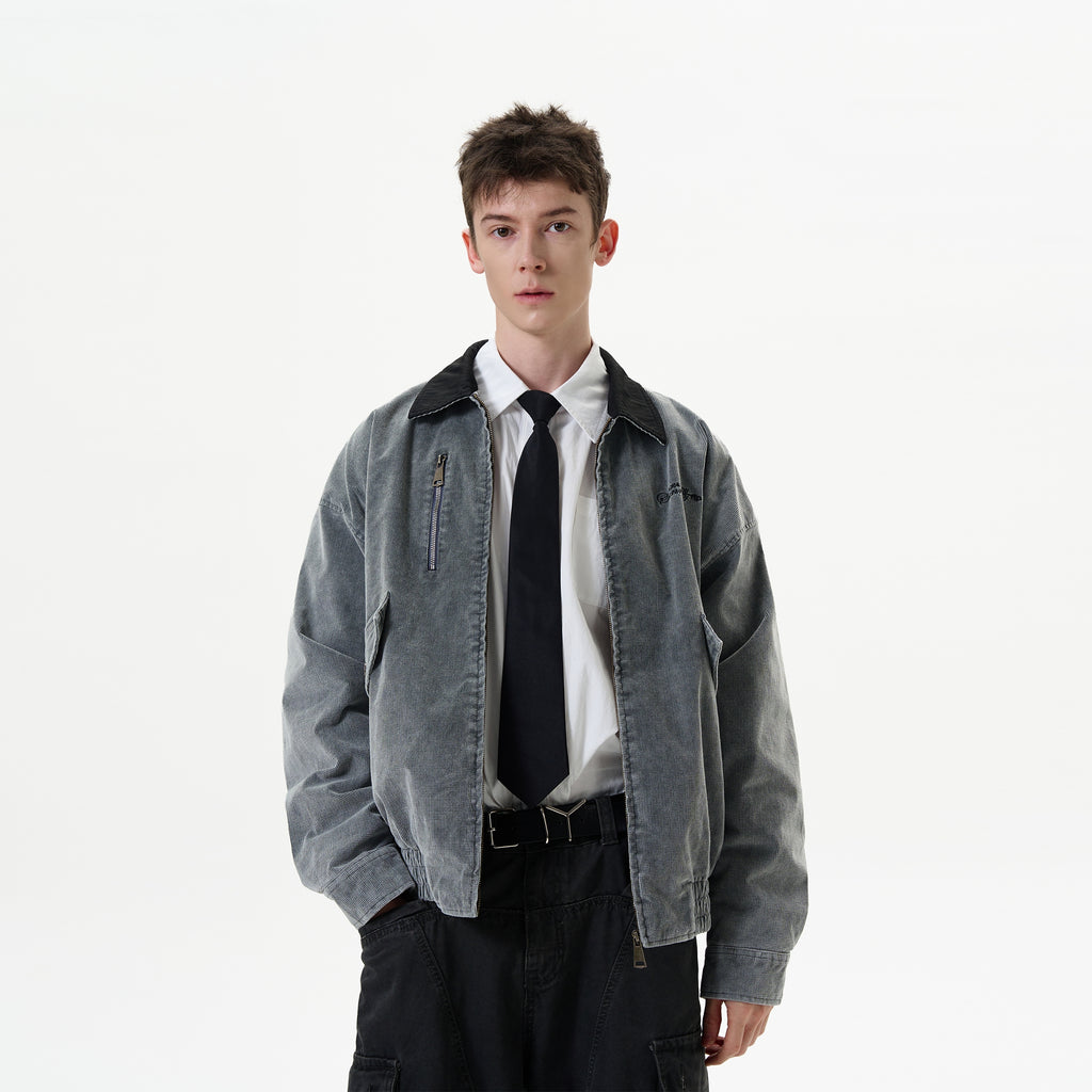 "Clearance" MADWITCH Distressed Corduroy Jacket