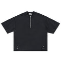 FORGIVNESS  Half Zipper Thickened Short Sleeve Tee