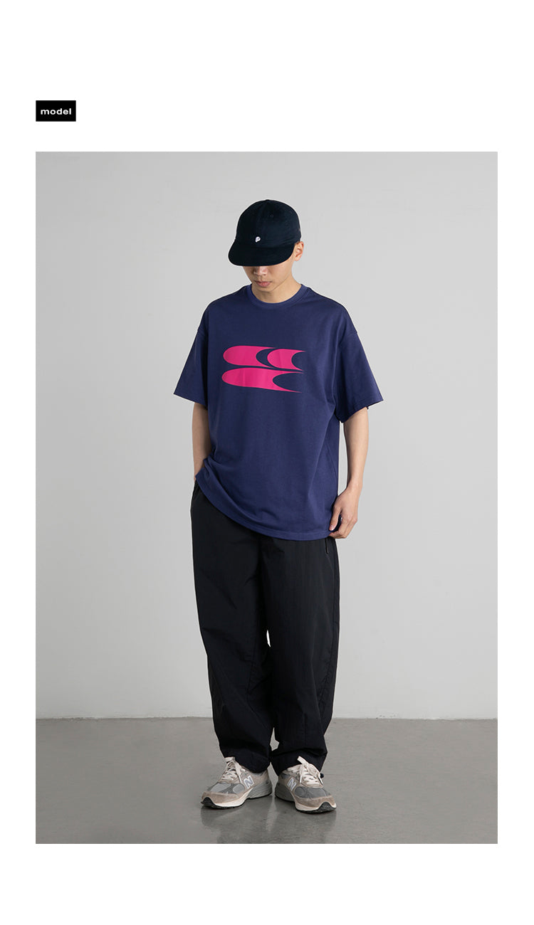 تي شيرت بكتف متساقط 3CLOGO من CryingCenter