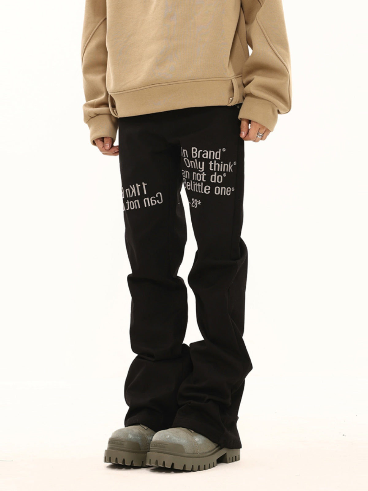 BTSG American Retro Slogan Embroidery Track Pants