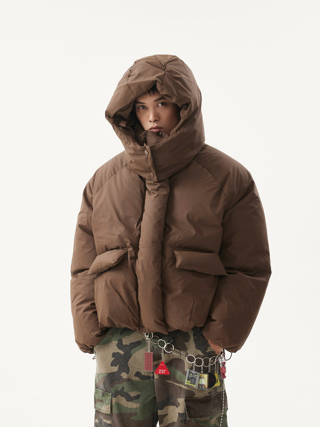 BTSG Detachable Hat Bakery Puffer Jacket