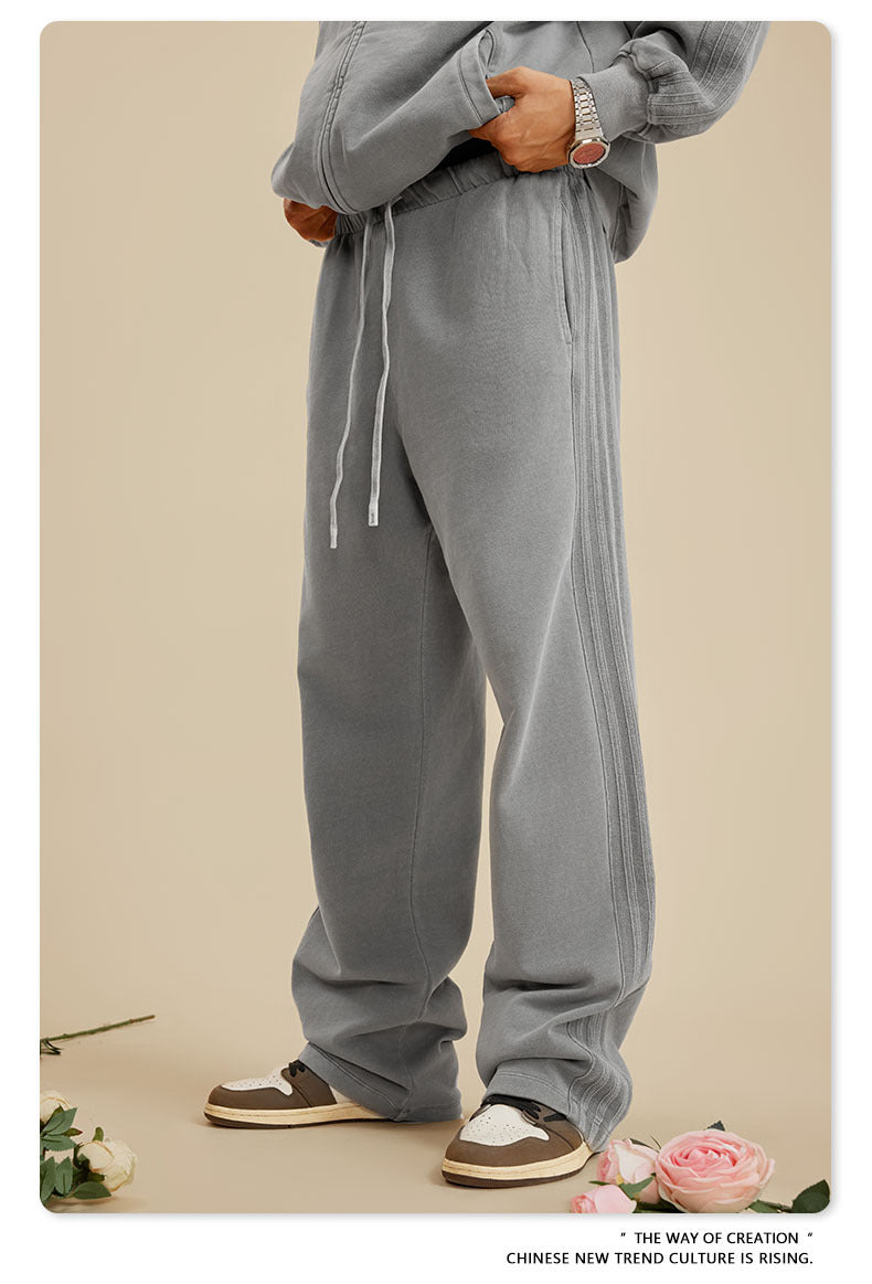 BE 450G 100% Cotton Washed Loose Sweatpants