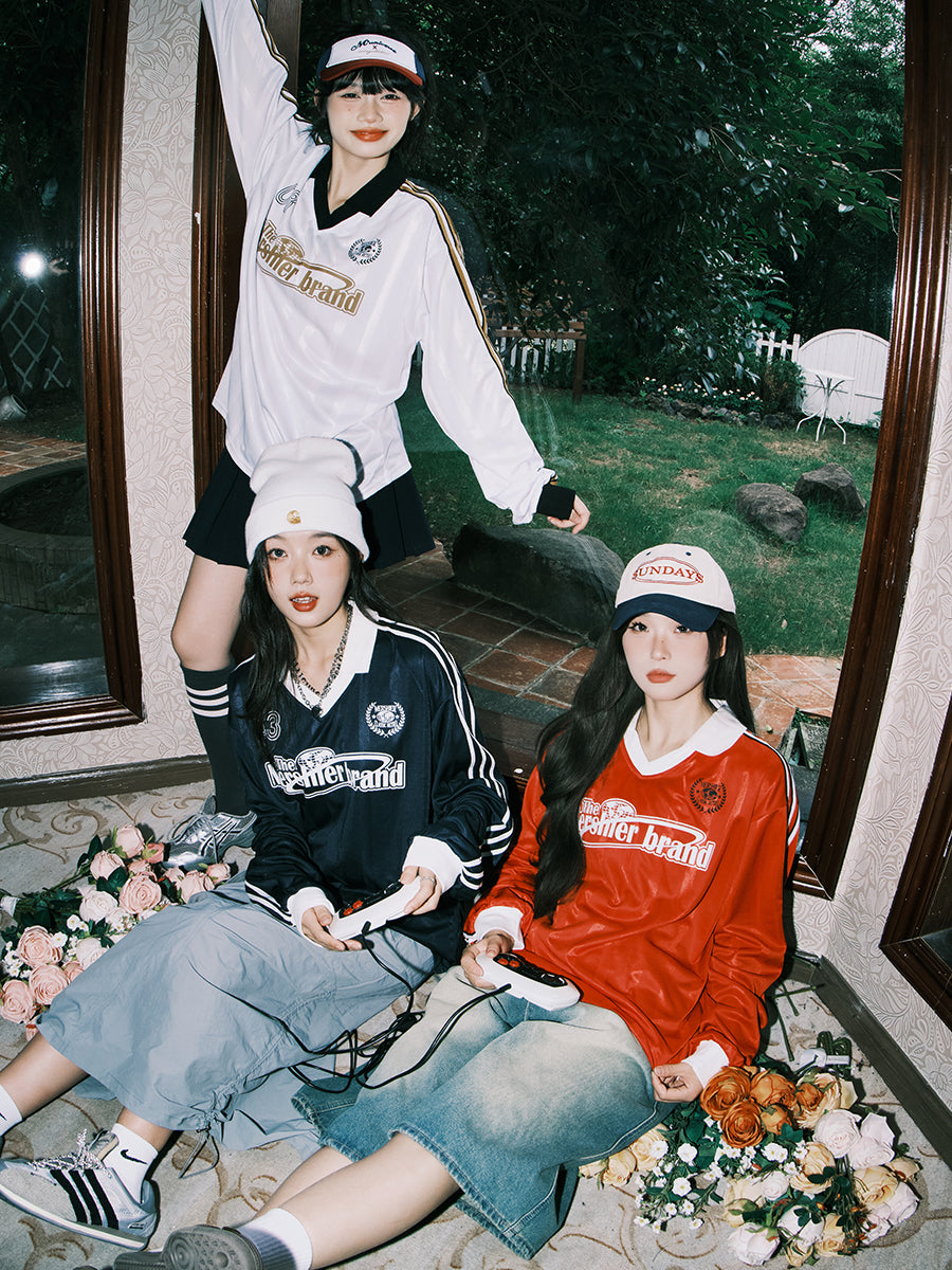 Mershier three-bar V-neck long sleeve Jersey
