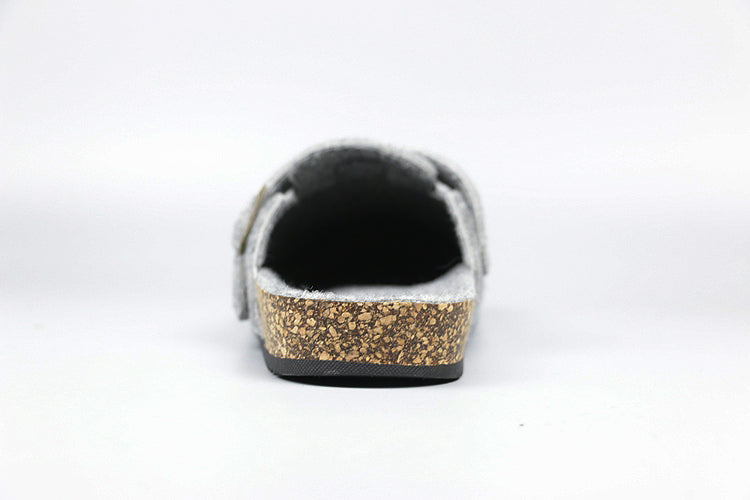 "Clearance"OQ wool tweed Clogs
