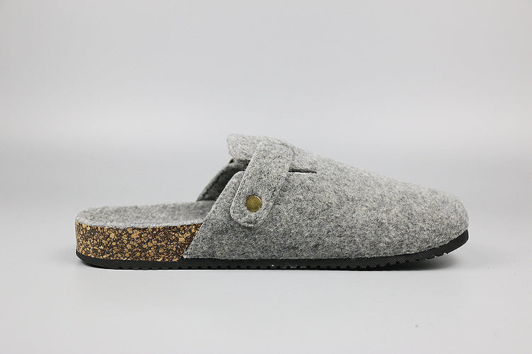 "Clearance"OQ wool tweed Clogs