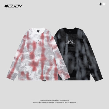 #OVDY  Loose Retro Dropped Shoulders Long Sleeve Sweatshirt