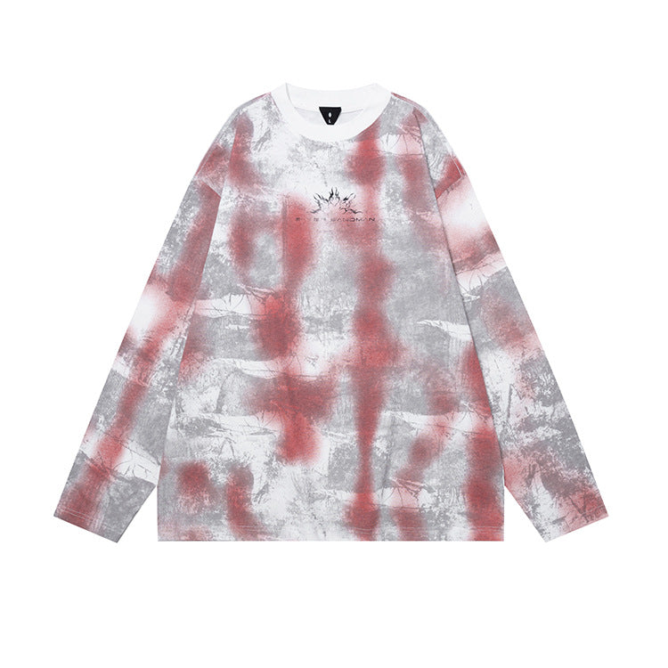 #OVDY  Loose Retro Dropped Shoulders Long Sleeve Sweatshirt