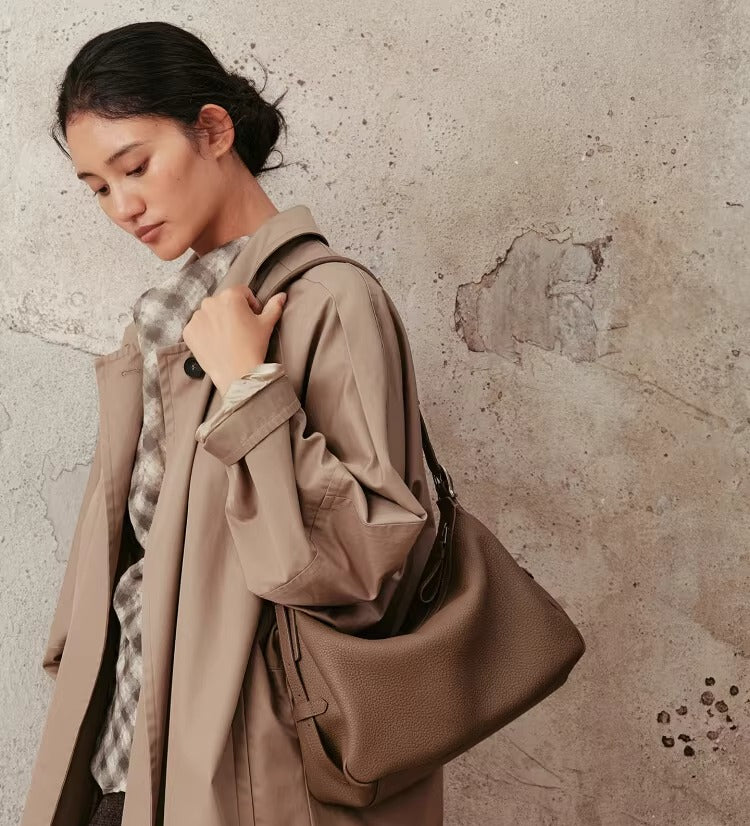 AVALEA First-layer Cowhide Underarm Bag