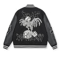 DICETINY x S45 "DESTINY NIRVANA" EMBROIDERED PATCHWORK BASEBALL UNIFORM JACKET