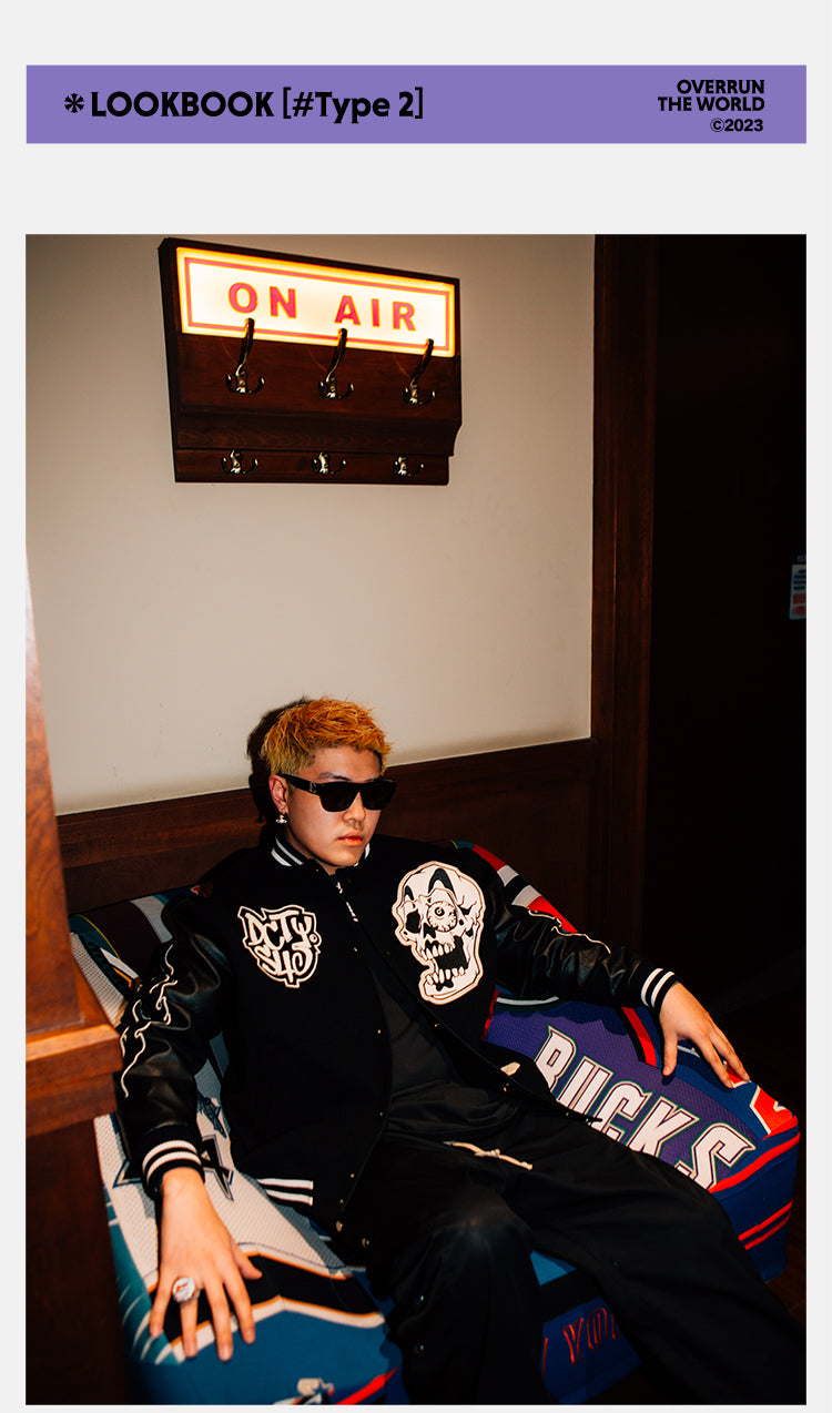DICETINY x S45 "DESTINY NIRVANA" EMBROIDERED PATCHWORK BASEBALL UNIFORM JACKET