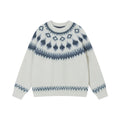 FORNINES Nordic Fair Island Red Sweater