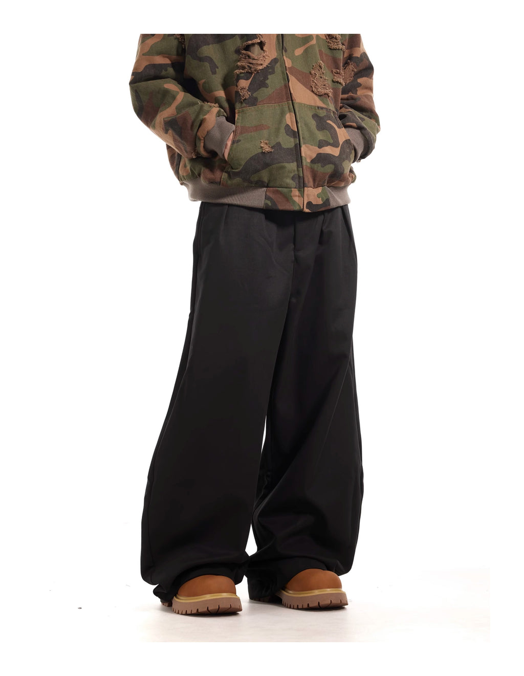 BTSG Commute Drape baggy Black Scimitar Pants