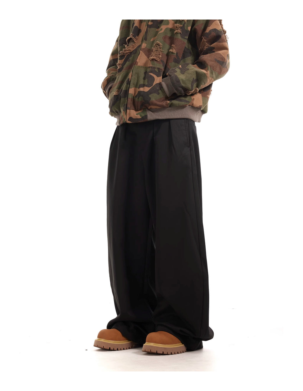 BTSG Commute Drape baggy Black Scimitar Pants