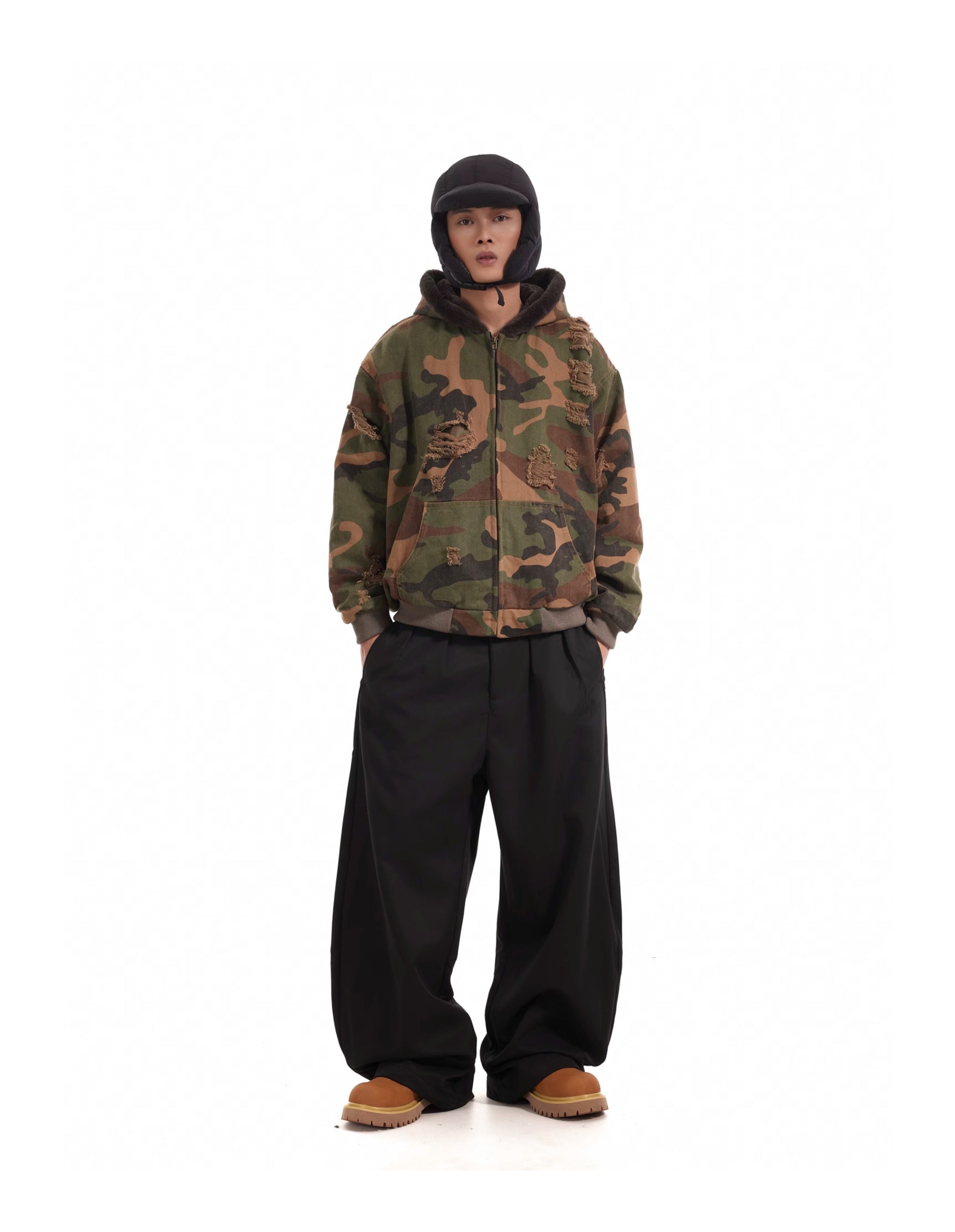 BTSG Commute Drape baggy Black Scimitar Pants