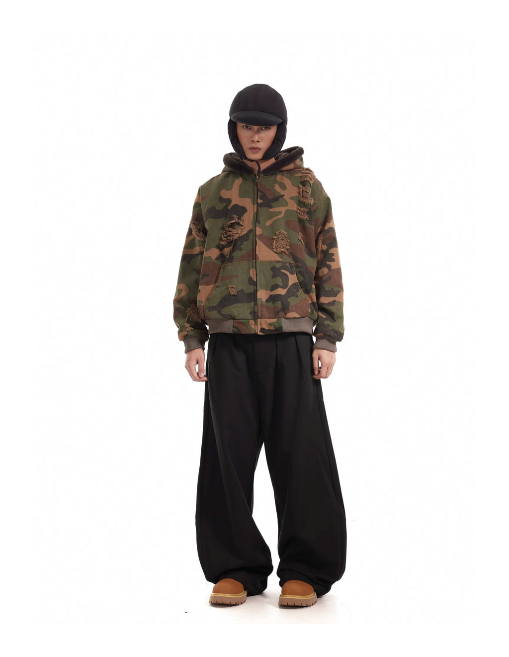 BTSG Commute Drape baggy Black Scimitar Pants
