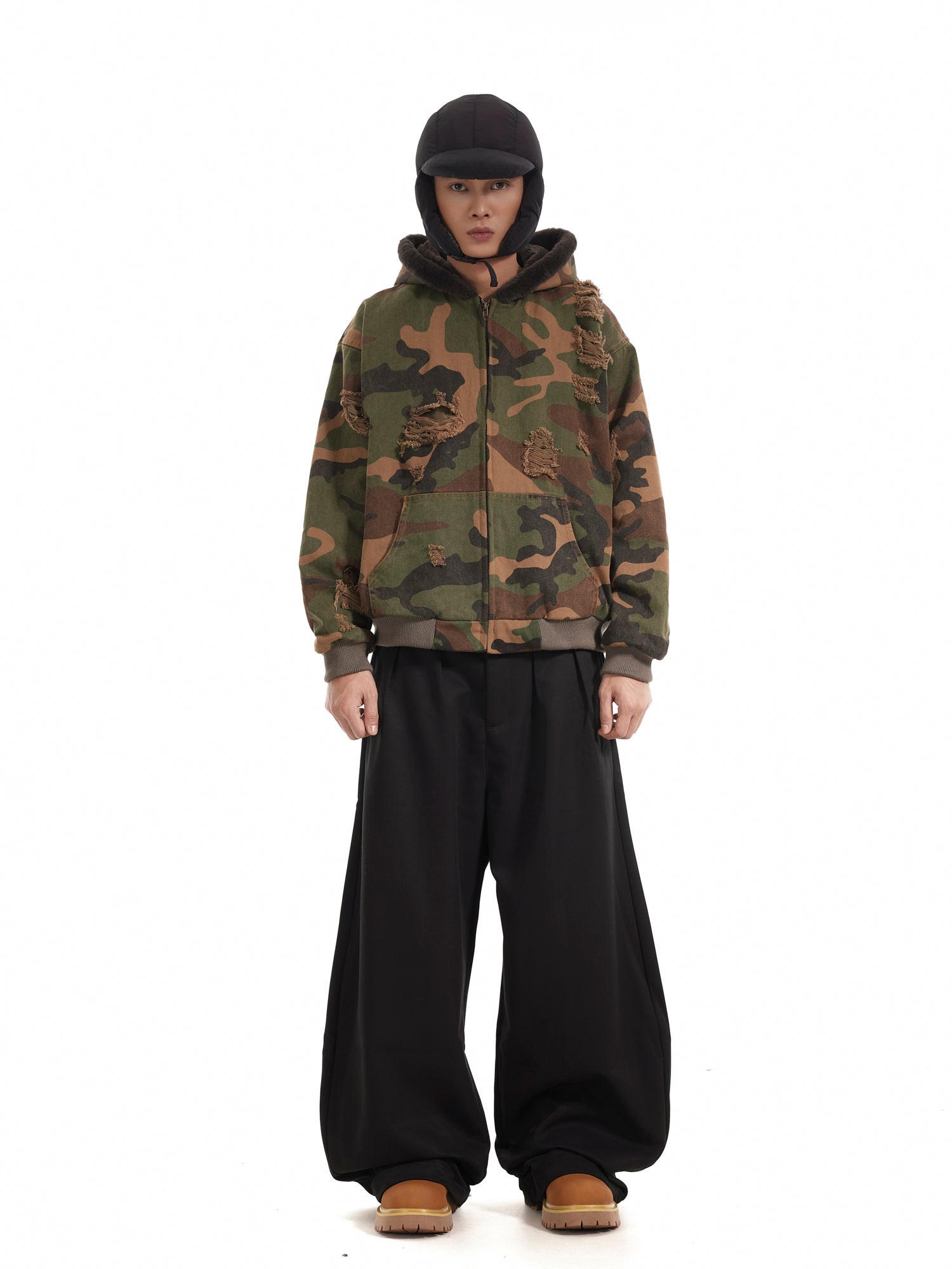 BTSG Commute Drape baggy Black Scimitar Pants