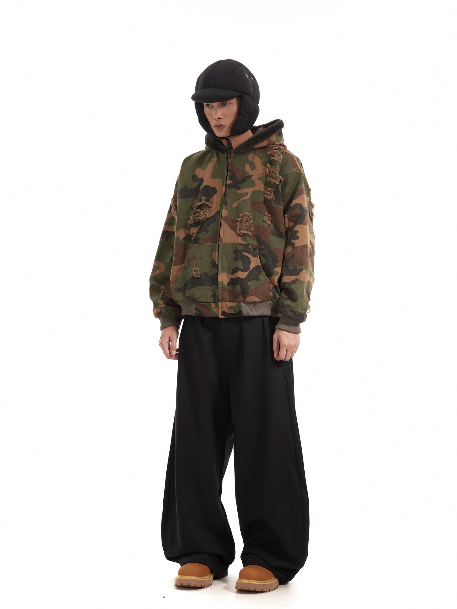 BTSG Commute Drape baggy Black Scimitar Pants
