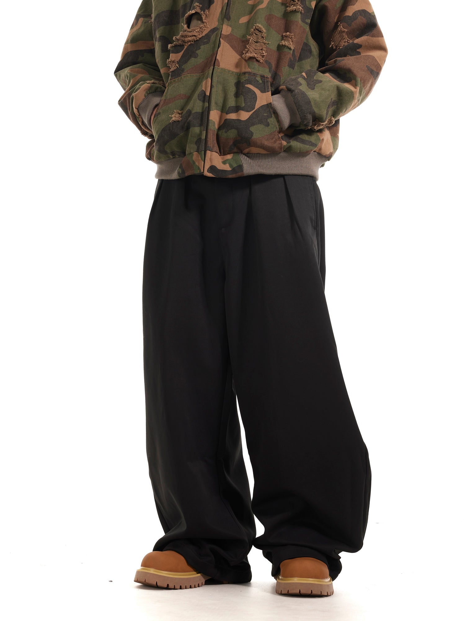 BTSG Commute Drape baggy Black Scimitar Pants