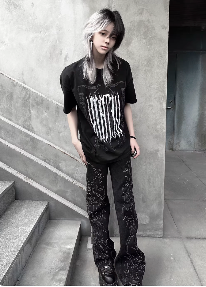 WETBODY Virus High-Waist Flared Jeans
