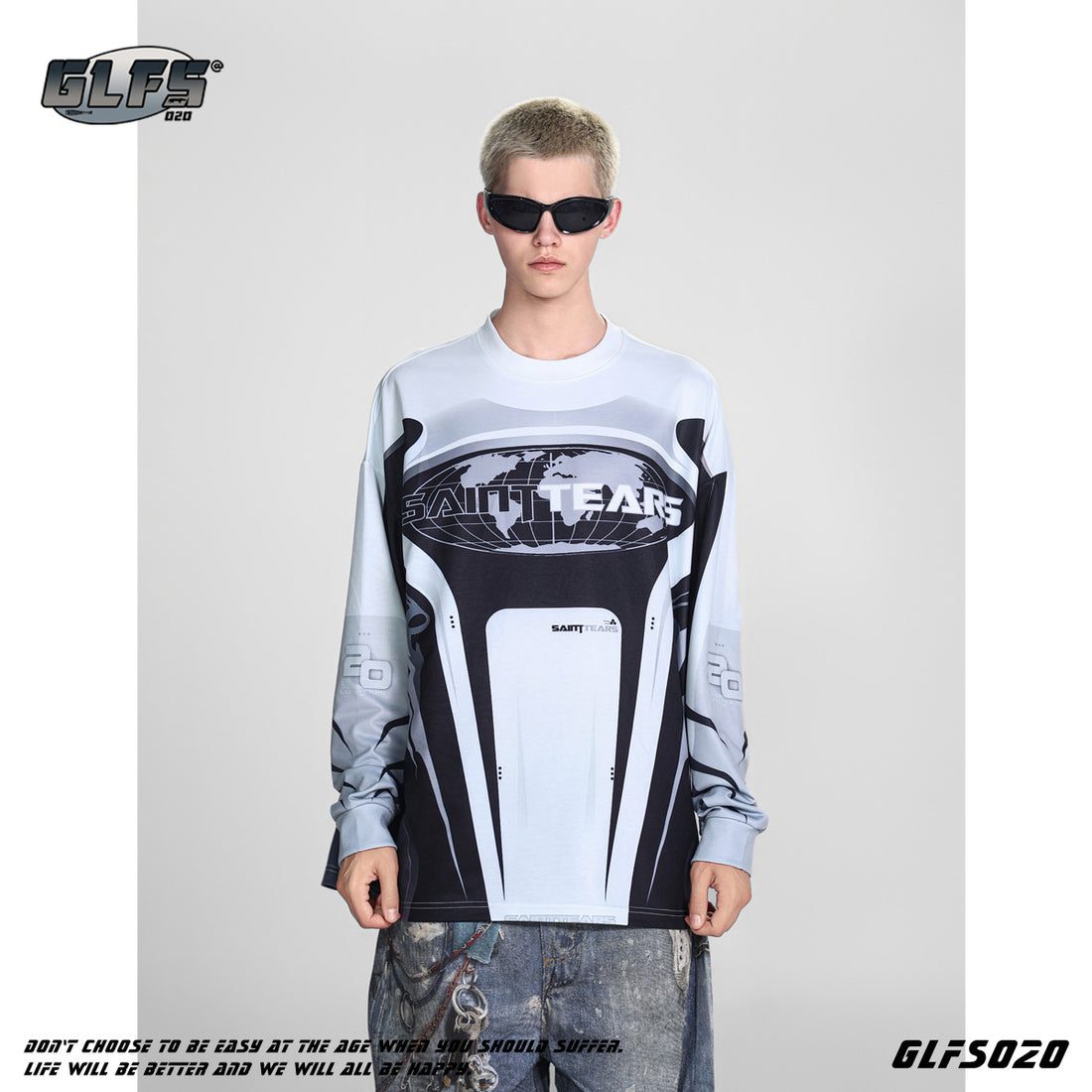 GLFS Street Style Long Sleeve Tech Pullover Top Base sweatshirt