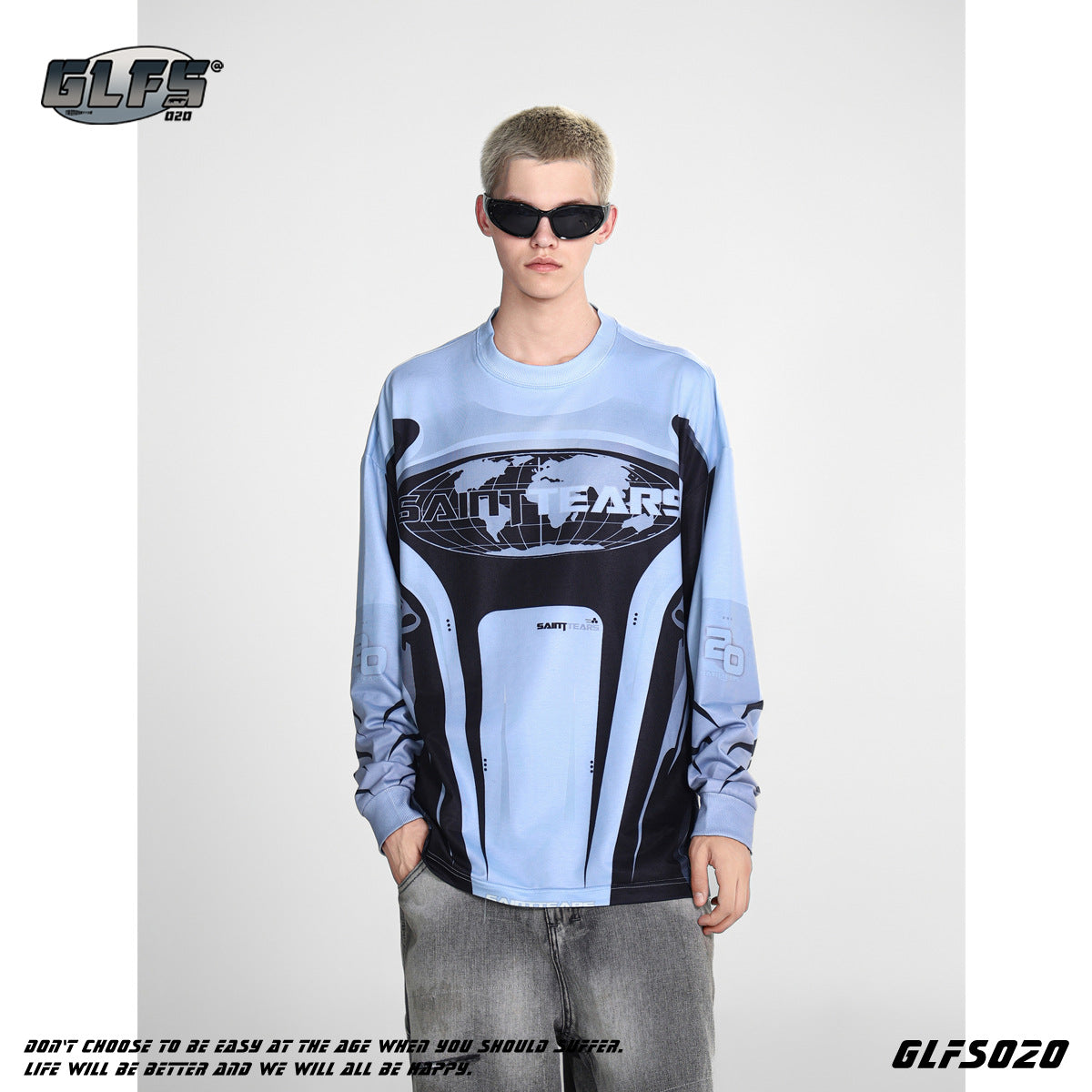 GLFS Street Style Long Sleeve Tech Pullover Top Base sweatshirt