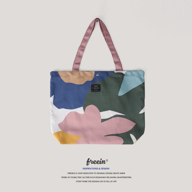 FREEIN Floral canvas bag