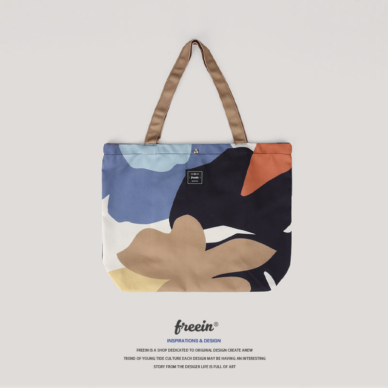 FREEIN Floral canvas bag