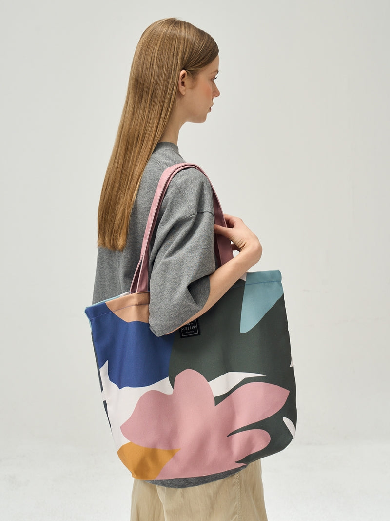 FREEIN Floral canvas bag