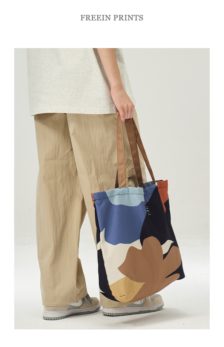 FREEIN Floral canvas bag
