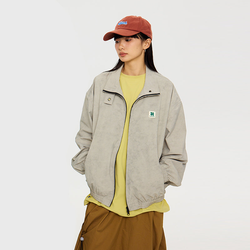 OWOX Woven Distressed Lapel jacket