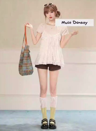 Donkey Double-breasted Platform Shoes