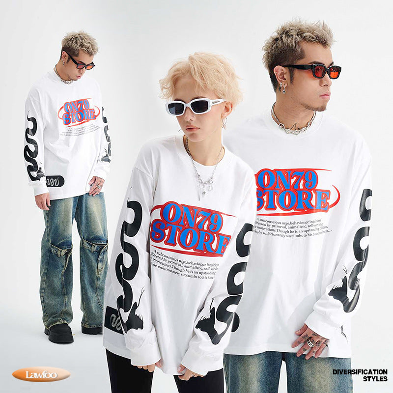 Lawfoo National Alphabet Long Sleeve Tee