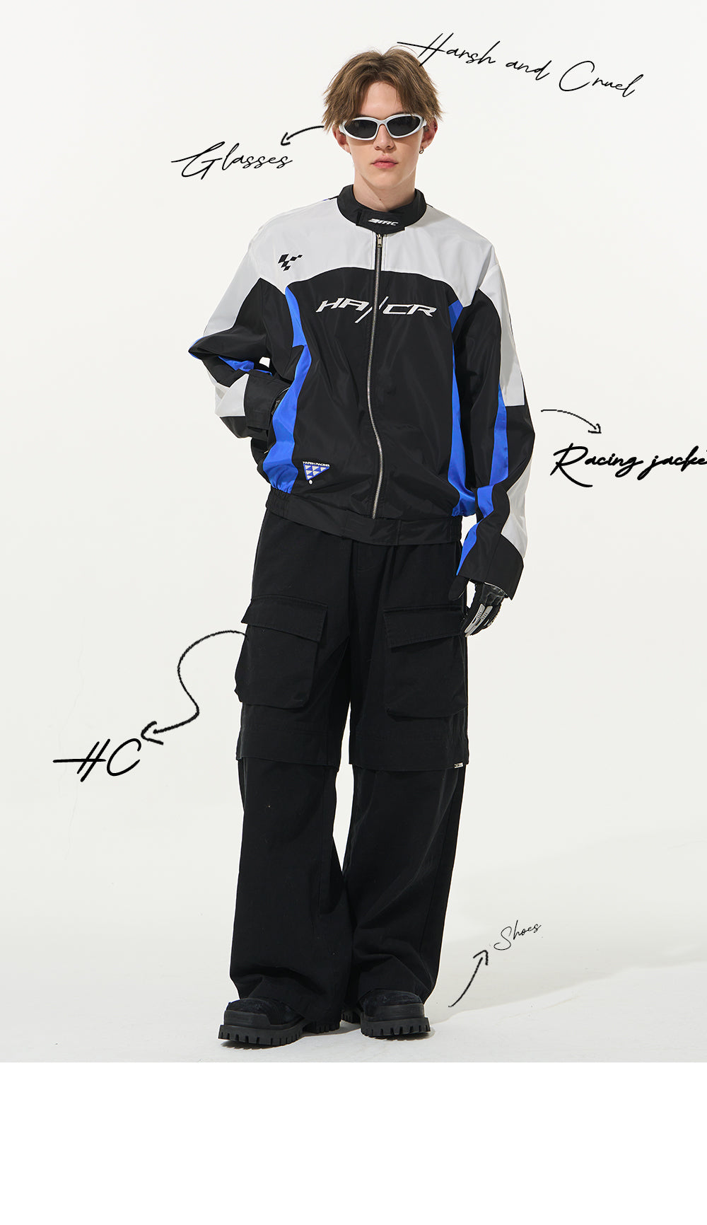 Harshandcruel Racing Blocked Jackets