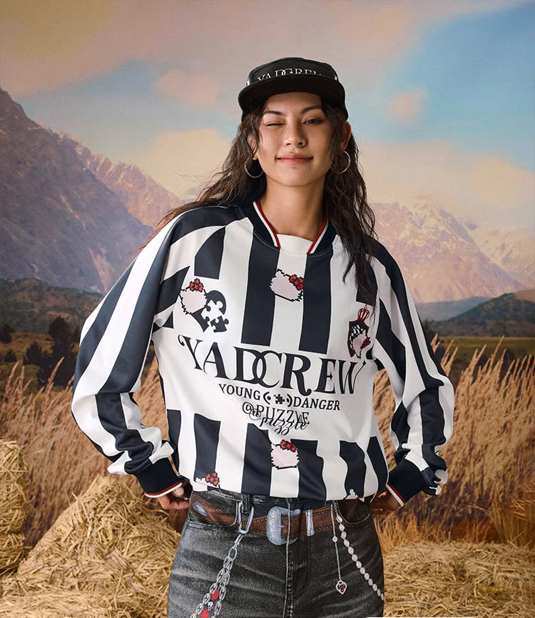 YADcrew Kitty Juvy Long Sleeve Tee Jersey