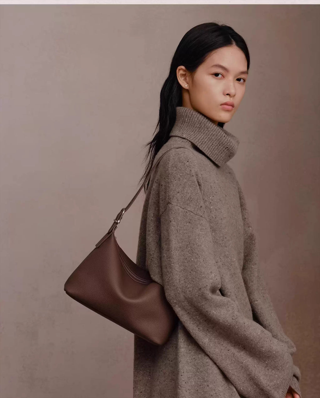 AVALEA Vintage Leather Shoulder Underarm Bag