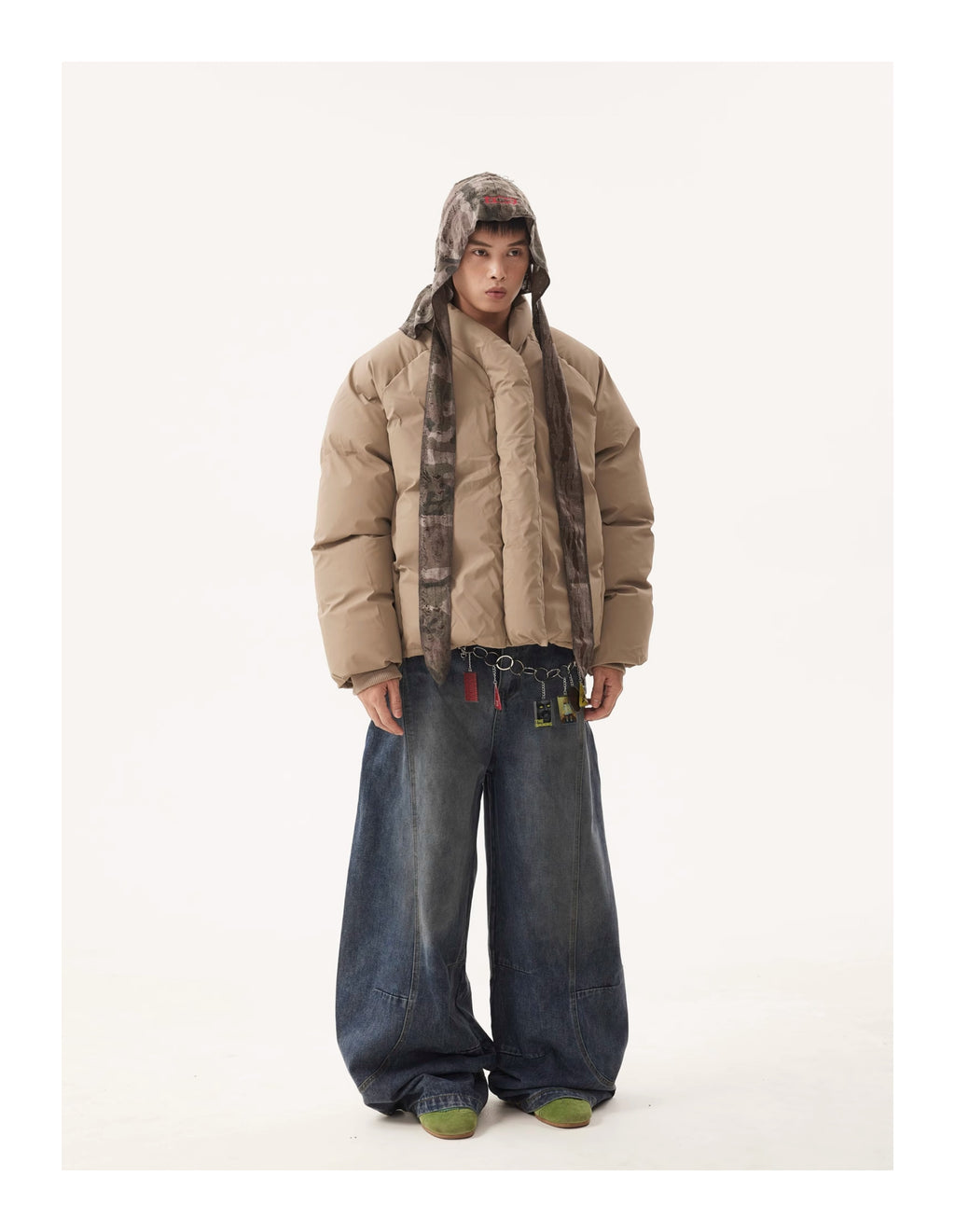 “Clearance”BTSG Wide-leg scimitar jeans