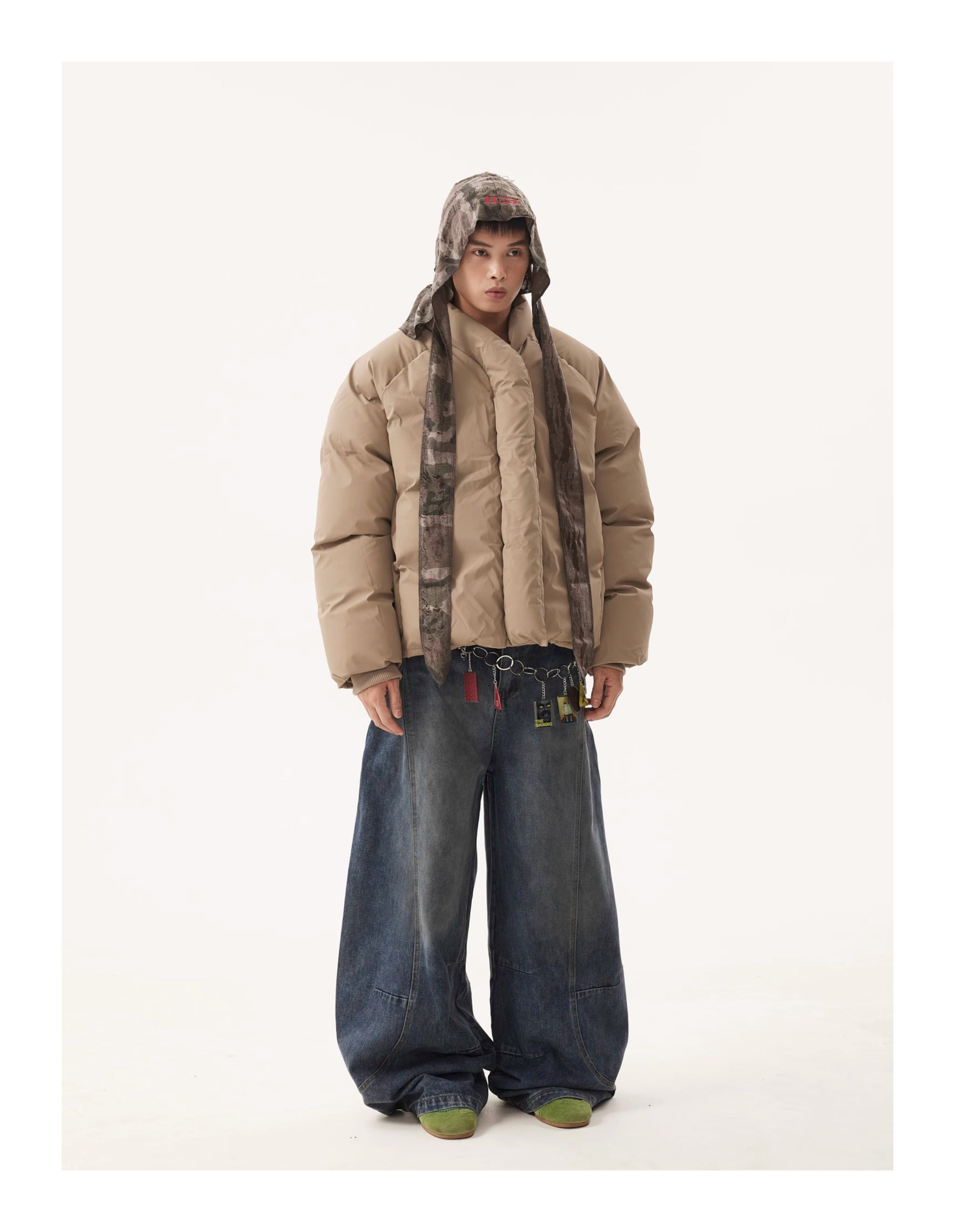 “Clearance”BTSG Wide-leg scimitar jeans