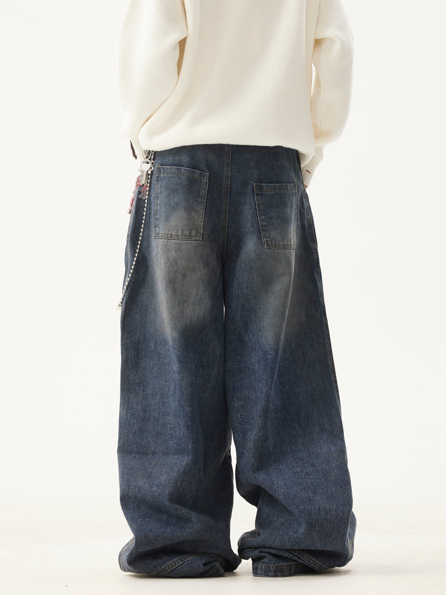 “Clearance”BTSG Wide-leg scimitar jeans