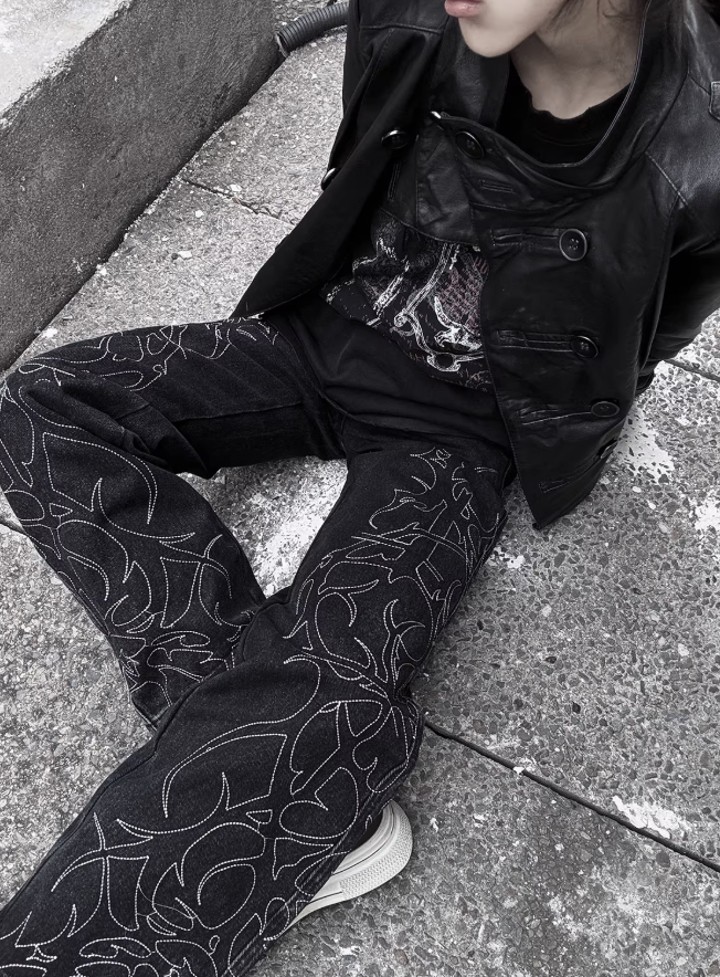WETBODY Virus High-Waist Flared Jeans