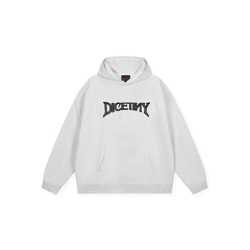 DICETINY chain embroidered logo hoodie