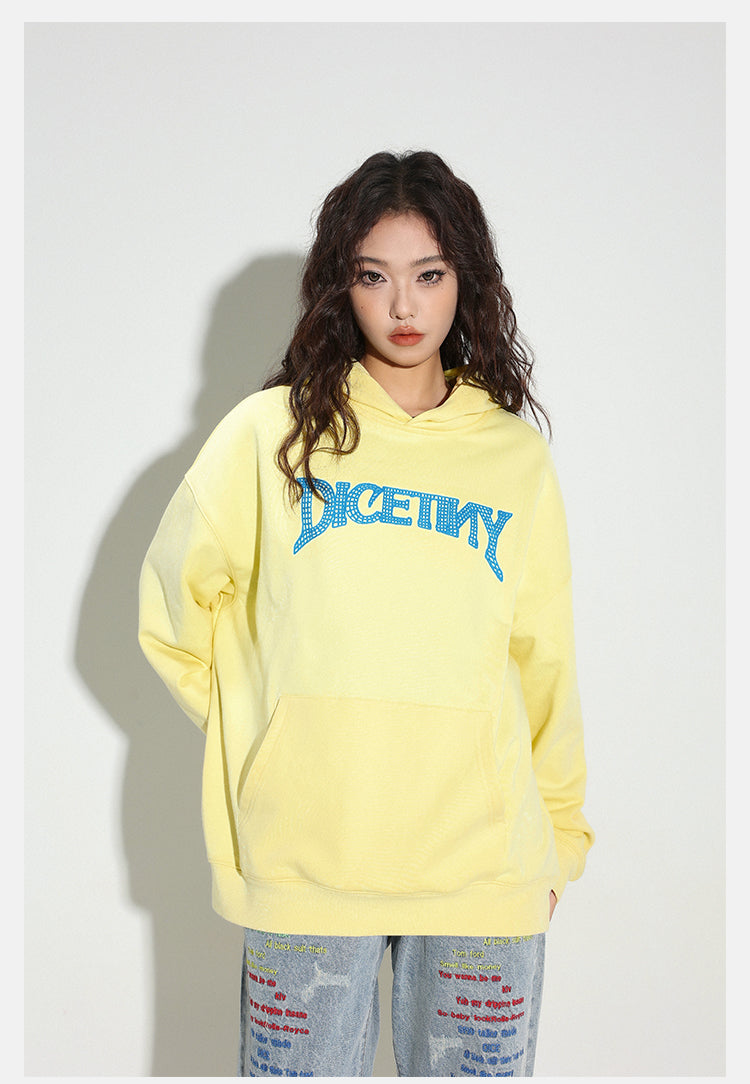 DICETINY chain embroidered logo hoodie